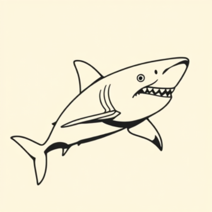 Simple Shark Tattoo