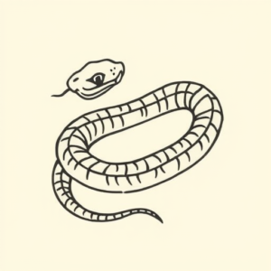 Simple Snake Tattoo