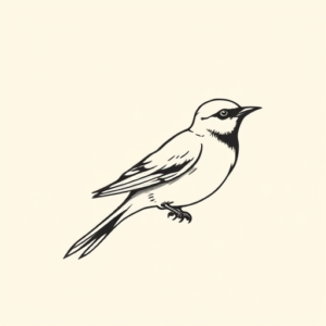 Simple Sparrow Tattoo
