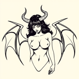 Simple Succubus Tattoo