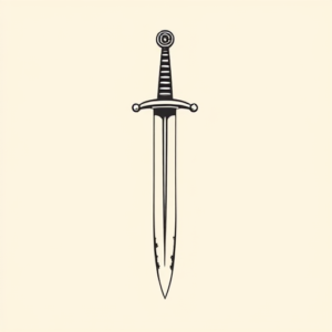 Simple Sword Tattoo