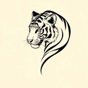Simple Tiger Tattoo