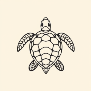 Simple Turtle Tattoo
