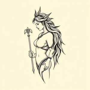 Simple Valkyrie Tattoo