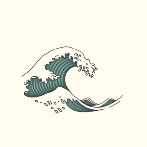 Simple Wave Tattoo
