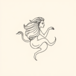 Single Line Aquarius Tattoo