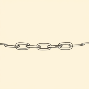 Single Line Chain Tattoo