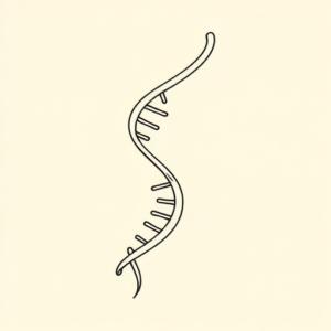 Single Line Dna Tattoo