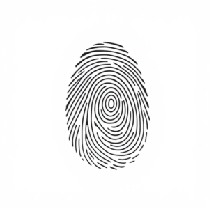 Single Line Fingerprint Tattoo