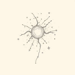 Single Line Galaxy Tattoo