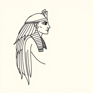 Single Line Horus Tattoo