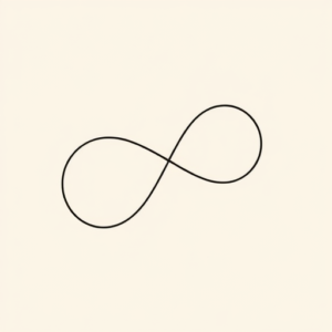 Single Line Infinity Tattoo