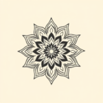 Single Line Mandala Tattoo