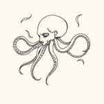 Single Line Medusa Tattoo