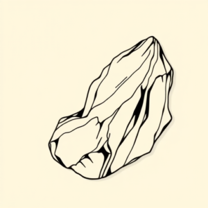 Single Line Rock Tattoo