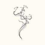 Single Line Smoke Tattoo
