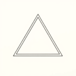 Single Line Triangle Tattoo