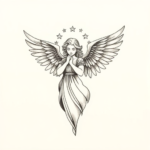 Sketch Angel Tattoo
