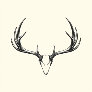 Sketch Antler Tattoo