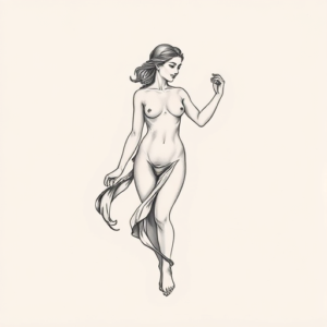 Sketch Aphrodite Tattoo