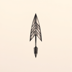 Sketch Arrowhead Tattoo