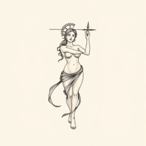 Sketch Artemis Tattoo