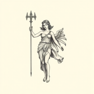 Sketch Athena Tattoo