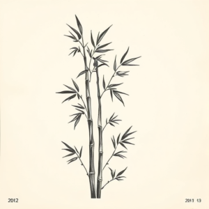 Sketch Bamboo Tattoo