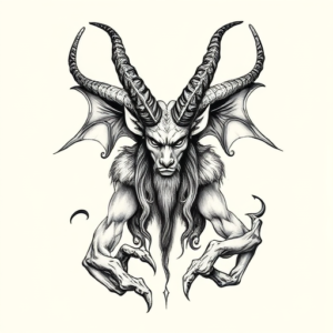 Sketch Baphomet Tattoo