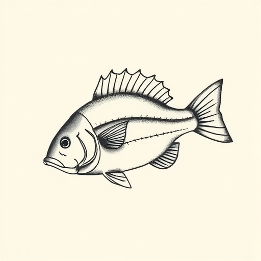 Sketch Bass Tattoo