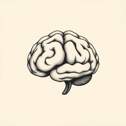 Sketch Brain Tattoo