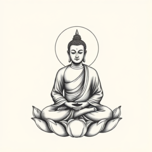 Sketch Buddha Tattoo