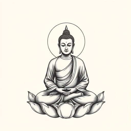 Sketch Buddha Tattoo