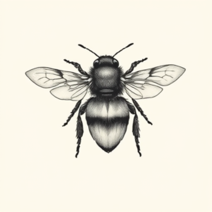 Sketch Bumblebee Tattoo