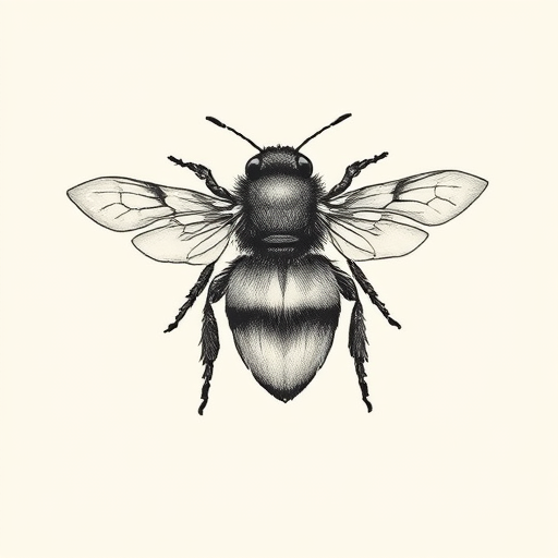 Sketch Bumblebee Tattoo