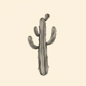 Sketch Cactus Tattoo