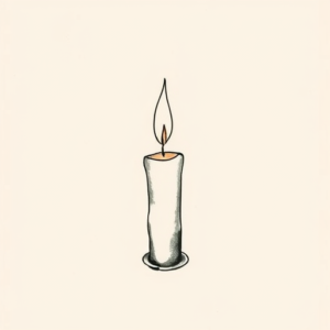 Sketch Candle Tattoo