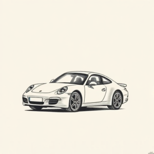 Sketch Car Tattoo