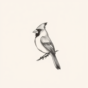 Sketch Cardinal Tattoo