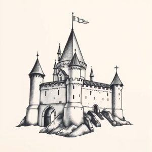 Sketch Castle Tattoo