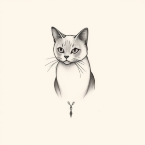 Sketch Cat Tattoo
