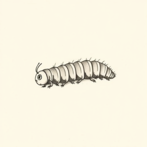 Sketch Caterpillar Tattoo