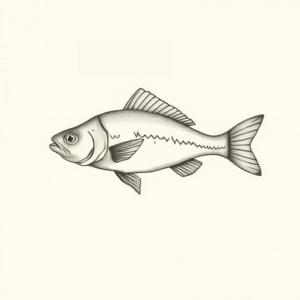 Sketch Catfish Tattoo