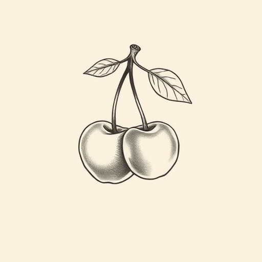 Sketch Cherry Tattoo