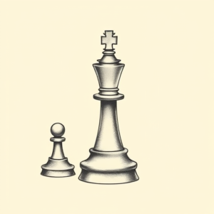 Sketch Chess Tattoo