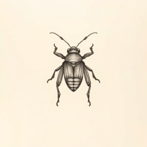 Sketch Cicada Tattoo