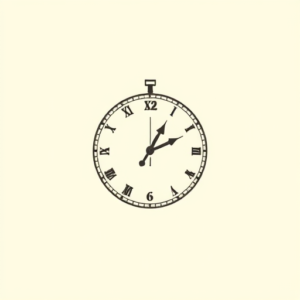 Sketch Clock Tattoo