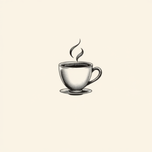 Sketch Coffee Tattoo