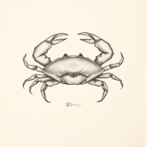 Sketch Crab Tattoo