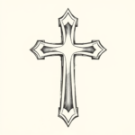 Sketch Cross Tattoo